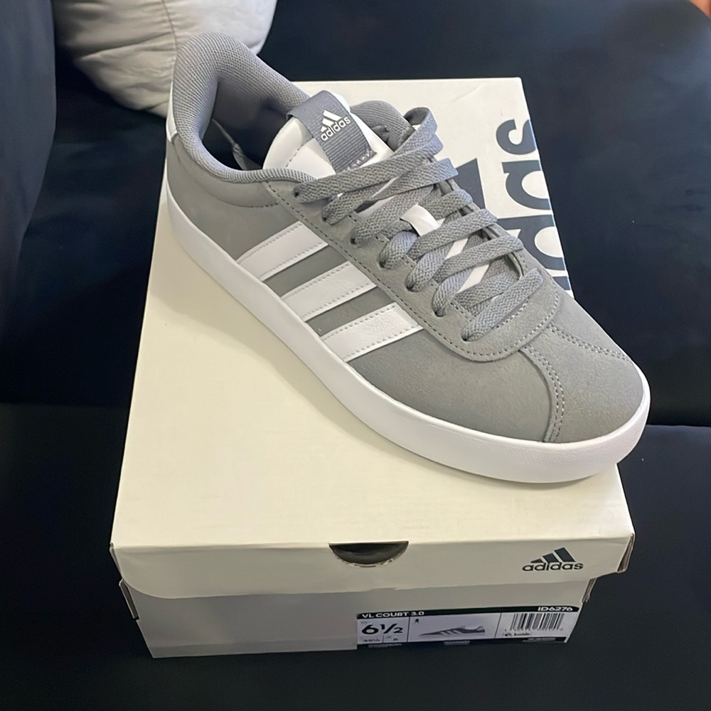 Adidas VL Court 3.0 Shoes. Brand new. Grey. Size 6.5